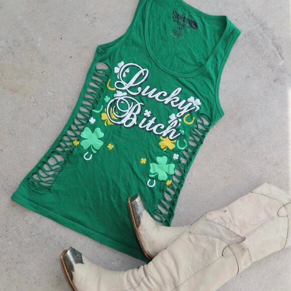 Lucky bch distressed fitted - Picture 1 of 5